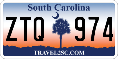 SC license plate ZTQ974