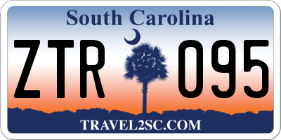 SC license plate ZTR095