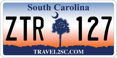 SC license plate ZTR127