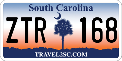 SC license plate ZTR168
