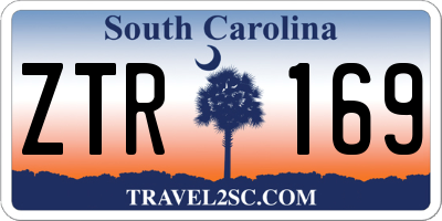 SC license plate ZTR169