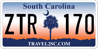 SC license plate ZTR170