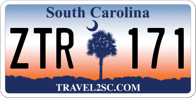 SC license plate ZTR171