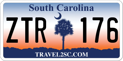 SC license plate ZTR176