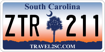 SC license plate ZTR211