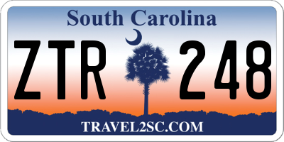 SC license plate ZTR248