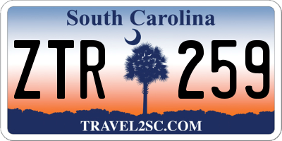 SC license plate ZTR259