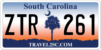SC license plate ZTR261