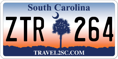 SC license plate ZTR264