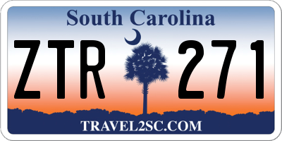 SC license plate ZTR271