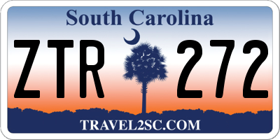SC license plate ZTR272