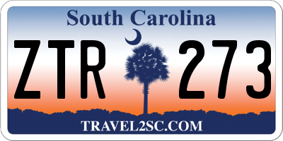 SC license plate ZTR273