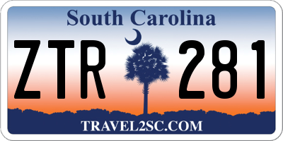 SC license plate ZTR281