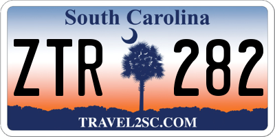 SC license plate ZTR282