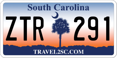 SC license plate ZTR291