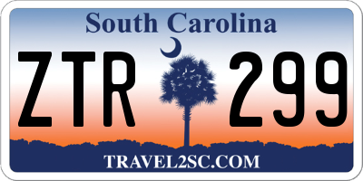 SC license plate ZTR299