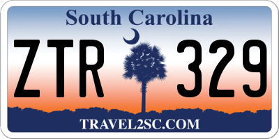 SC license plate ZTR329