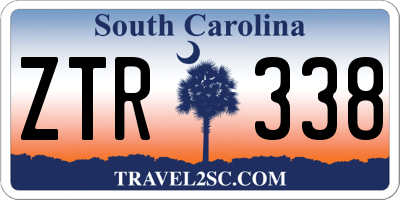 SC license plate ZTR338