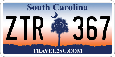 SC license plate ZTR367