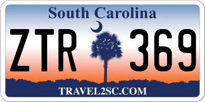 SC license plate ZTR369