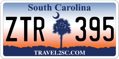 SC license plate ZTR395