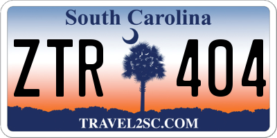 SC license plate ZTR404
