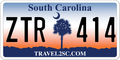SC license plate ZTR414