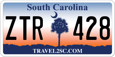 SC license plate ZTR428