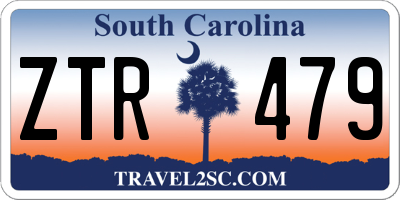 SC license plate ZTR479
