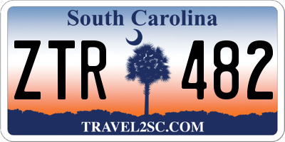 SC license plate ZTR482