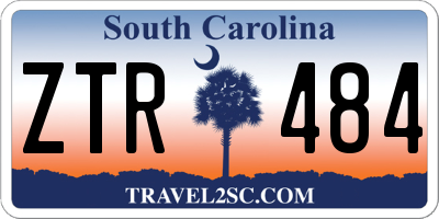 SC license plate ZTR484