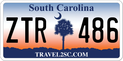 SC license plate ZTR486