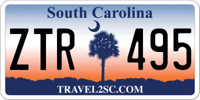 SC license plate ZTR495