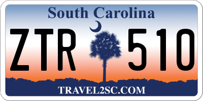 SC license plate ZTR510
