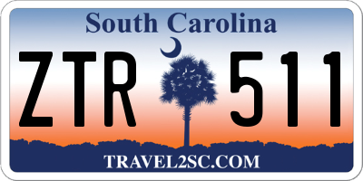 SC license plate ZTR511
