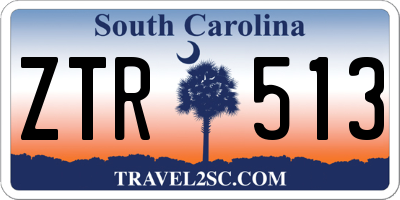 SC license plate ZTR513