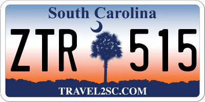 SC license plate ZTR515