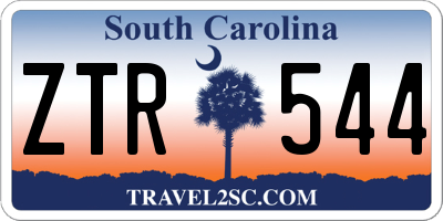 SC license plate ZTR544
