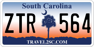 SC license plate ZTR564