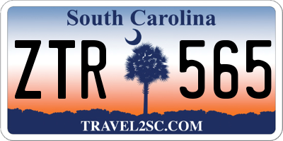 SC license plate ZTR565