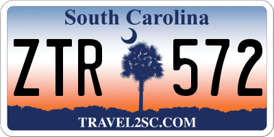 SC license plate ZTR572