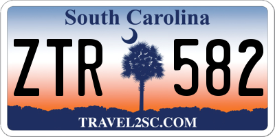 SC license plate ZTR582