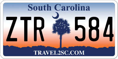SC license plate ZTR584