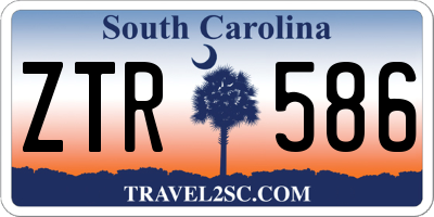 SC license plate ZTR586