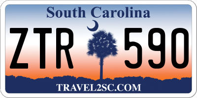 SC license plate ZTR590