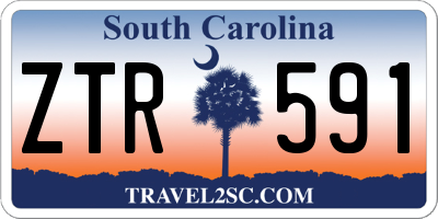 SC license plate ZTR591
