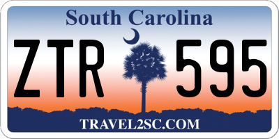 SC license plate ZTR595