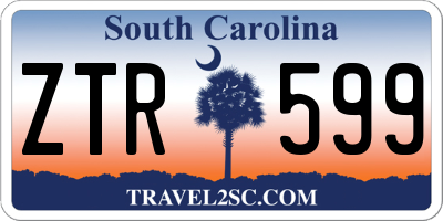 SC license plate ZTR599