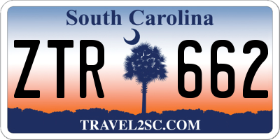 SC license plate ZTR662