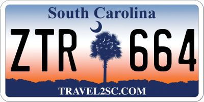 SC license plate ZTR664